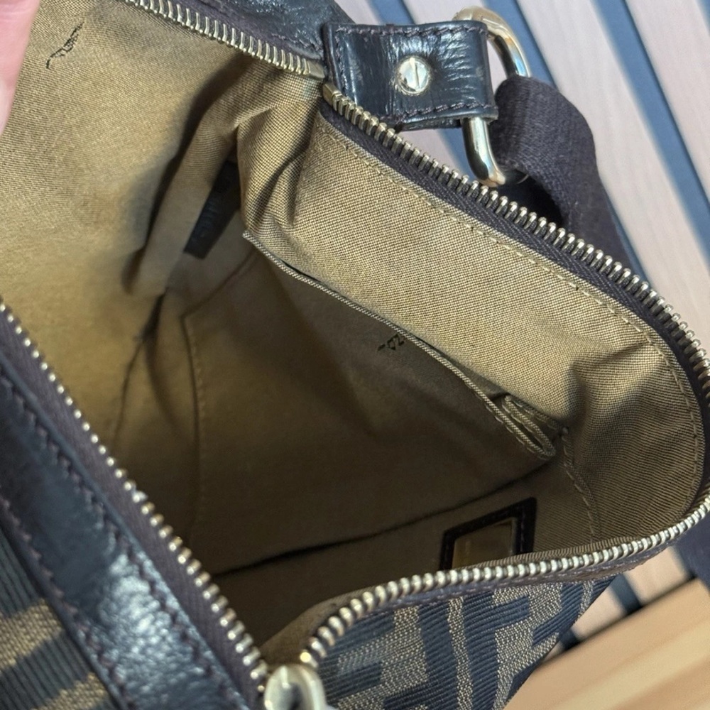 Fendi Chef Zip Crossbody Bag Zucca Canvas - Picture 8 of 11